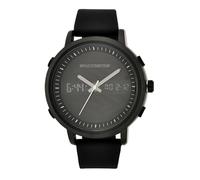 Skechers Lawndale Men's Dual Digital Dial Black Silicone Strap Watch