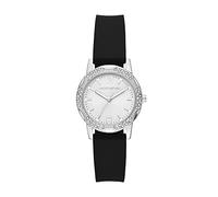Skechers Watch For Women, Quartz Movement With Silicone, Polyurethene, Leather Or Stainless Steel Strap, Black and glitter, 32MM