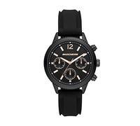 Skechers Watch For Women, Quartz Movement With Silicone, Polyurethene, Leather Or Stainless Steel Strap, Black and rose gold tone, 40MM