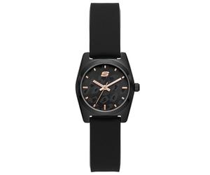 Skechers Watch For Women, Quartz Movement With Silicone, Polyurethene, Leather Or Stainless Steel Strap, Black, 27MM
