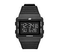 Skechers Watch SR1077 Larson Digital Display Chronograph, Backlight, Calendar, Alarm Black