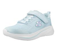 Skechers Wave 92 Microspec LTBL Light blue Kids girls trainers 303557L in a Plain Textile in Size 32