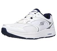 Skechers, White/Navy, 8 US X-Wide