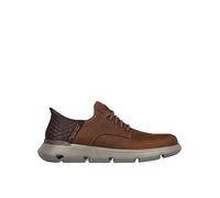 Skechers Wide Fit Garza Gervin Slip In Trainer - Brown, Brown, Size 7, Men Brown