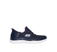Skechers Wide Fit Summits Slip-in Diamond Dream Trainer - Navy, Navy, Size 4, Women Navy