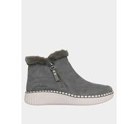 Skechers Wilshire Blvd - Fresh Zip Leather Ankle Boots Olive