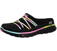 Skechers Women Air Streamer Mule Clog, Black/Multi/Black, 8 M US