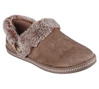 Skechers Women Cozy Campfire-Fresh Toast Mule, Dark Taupe, 4.5 UK