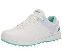 Skechers Women’s Pivot Spikeless Golf Shoe, White/Multi Splash Print, 6