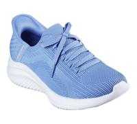 Skechers Women's Ultra Flex 3.0 Brilliant Path, Periwinkle Knit/Pink Trim, 5 UK
