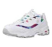 Skechers Women's D'Lites-Summer Fiesta Sneaker White Multi 5 M US