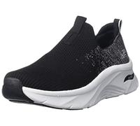 Skechers Women's 149684 BLK Trainers, Black Knit/White Trim, 8 UK