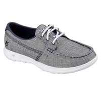 Skechers Women's 15433 Boat Shoes, Blue (Navy), 2 UK