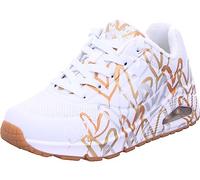Skechers Uno Goldcrown Metallic Love WTGD White Gold Womens trainers 155523 in a Plain Man-made in Size 4.5