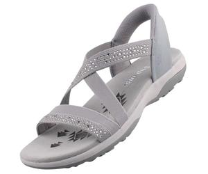 Skechers Women's 163574-moc sandals, gray, 7 UK