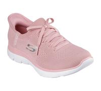 Skechers Women's Summits New Daily Slip-in Trainers, Rose Knit/Coral Trim, 6 UK