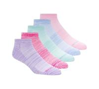 Skechers Women's 5 Pack Low Cut Socks, Pastel Combo, 9-11