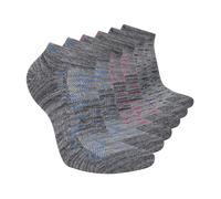 Skechers Women's 6 Pack Low Cut Socks Running, Grey/Multicoloured, 42-44.5 EU (Pack of 6)