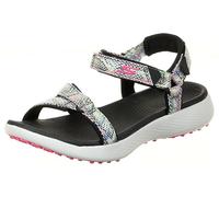 Skechers Women's 600 Spikeless Golf Sandal Shoe, Black Multi-Coloured Snake Print, 8 UK
