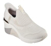 Skechers Women's Slip-ins Mark Nason: A Wedge - Crecent Sneaker in Taupe, Size 5 | Textile