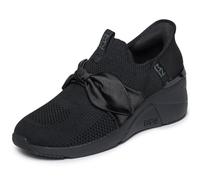 Skechers Women's A Wedge-Enzie Hands Free Slip-ins Sneaker, Black/Black, 3.5 UK