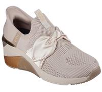 Skechers Women's A Wedge-Enzie Hands Free Slip-ins Sneaker, Taupe, 3 UK