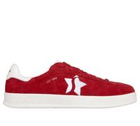 Skechers Women's Academy - Court Charm Sneaker in Red, Size 7 | Leather/Synthetic