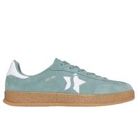 Skechers Women's Academy - Subtle Sparks Sneaker in Sage, Size 8 | Leather/Synthetic