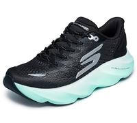 Skechers Women's Aero Burst Sneaker, Black/White, 5