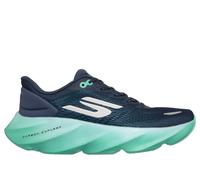 Skechers Women's Aero Burst Sneaker in Navy Blue/Aqua, Size 5 | Textile/Synthetic, Vegan, Machine Washable , Arch Fit , Hyper Burst