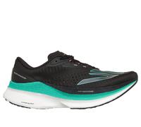 Skechers Women's Aero Razor Sneaker in Black, Size 4.5 | Textile/Synthetic, Vegan, Machine Washable , Arch Fit , Hyper Burst
