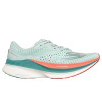 Skechers Women's Aero Razor Sneaker in Turquoise/Coral, Size 5 | Textile/Synthetic, Vegan, Machine Washable , Arch Fit , Hyper Burst