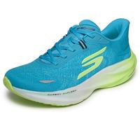 Skechers Women's Aero Spark Sneaker in Blue/Lime, Size 6.5 | Textile/Synthetic, Vegan, Machine Washable , Arch Fit , Hyper Burst