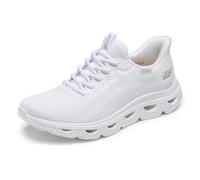 Skechers Women's Arc Waves Glide-Step Trainer, White, 4.5 UK