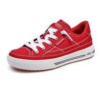 Skechers Women's Arcade Arch Fit-Arcata Sneaker, Red Excursion Plain Getaway Solids, 2.5 UK