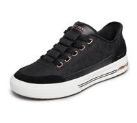 Skechers Women's Arcade Cozy Fit Cuddle Steps, Black/White, 8 UK