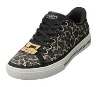 Skechers Women's Slip-ins: Arch Fit Arcade - Dazzle You Sneaker in Black/Leopard, Size 5.5 | Textile, Vegan