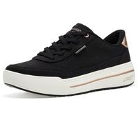 Skechers Women's Arcade HI Moving Along | Casual sneaker, Patented Arch Fit midsole, Machine Washable, Canvas Upper, Fixed stretch laces, Flexible outsole