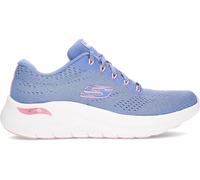Skechers Women's Arch Fit 2.0 Big League Sneaker, Blue Mesh/Pink Trim, 3 UK