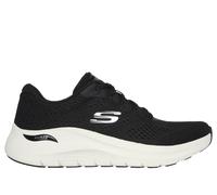 Skechers Women's Arch Fit 2.0 - Big League Sneaker in Black/White, Size 7 | Textile/Synthetic, Vegan, Machine Washable