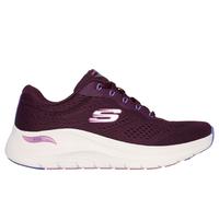 Skechers Women's Arch Fit 2.0 - Big League Sneaker in Plum, Size 6 | Textile/Synthetic, Vegan, Machine Washable
