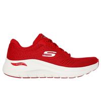 Skechers Women's Arch Fit 2.0 - Big League Sneaker in Red, Size 5.5 | Textile/Synthetic, Vegan, Machine Washable