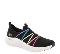 Skechers Women's Arch Fit 2.0-Colorful Road Sneaker, Bkmt=Black/Multi, 2 UK