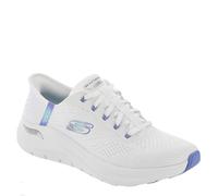 Skechers Women's Arch Fit 2.0 Easy Chic Hands Free Slip-ins Sneaker, White Blue, 3.5 UK