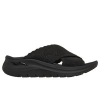 Skechers Women's Arch Fit 2.0 Sandal - Still The One Sandals in Black, Size 7 | Textile, Vegan, Machine Washable