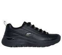 Skechers Women's Arch Fit 2.0 - Star Bound Sneaker in Black, Size 3 | Leather/Synthetic/Textile