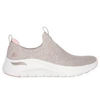 Skechers Womens Arch Fit 2.0, Taupe/Pink, 6