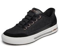 Skechers Women's Arch Fit Arcade-Cuddle Steps Hands Free Slip-ins, Black, 5