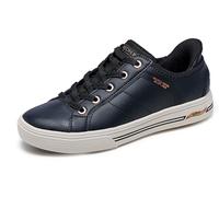 Skechers Women's Arch Fit Arcade-Ease-n Hands Free Slip-ins Sneaker, Black, 7.5
