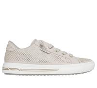 Skechers Women's Arch Fit Arcade - Gem Steps Sneaker in Taupe/Gold, Size 3.5 | Textile, Vegan